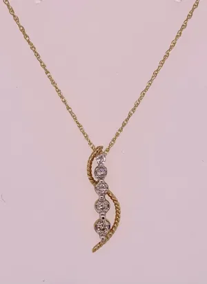 Diamond & Gold Pendant