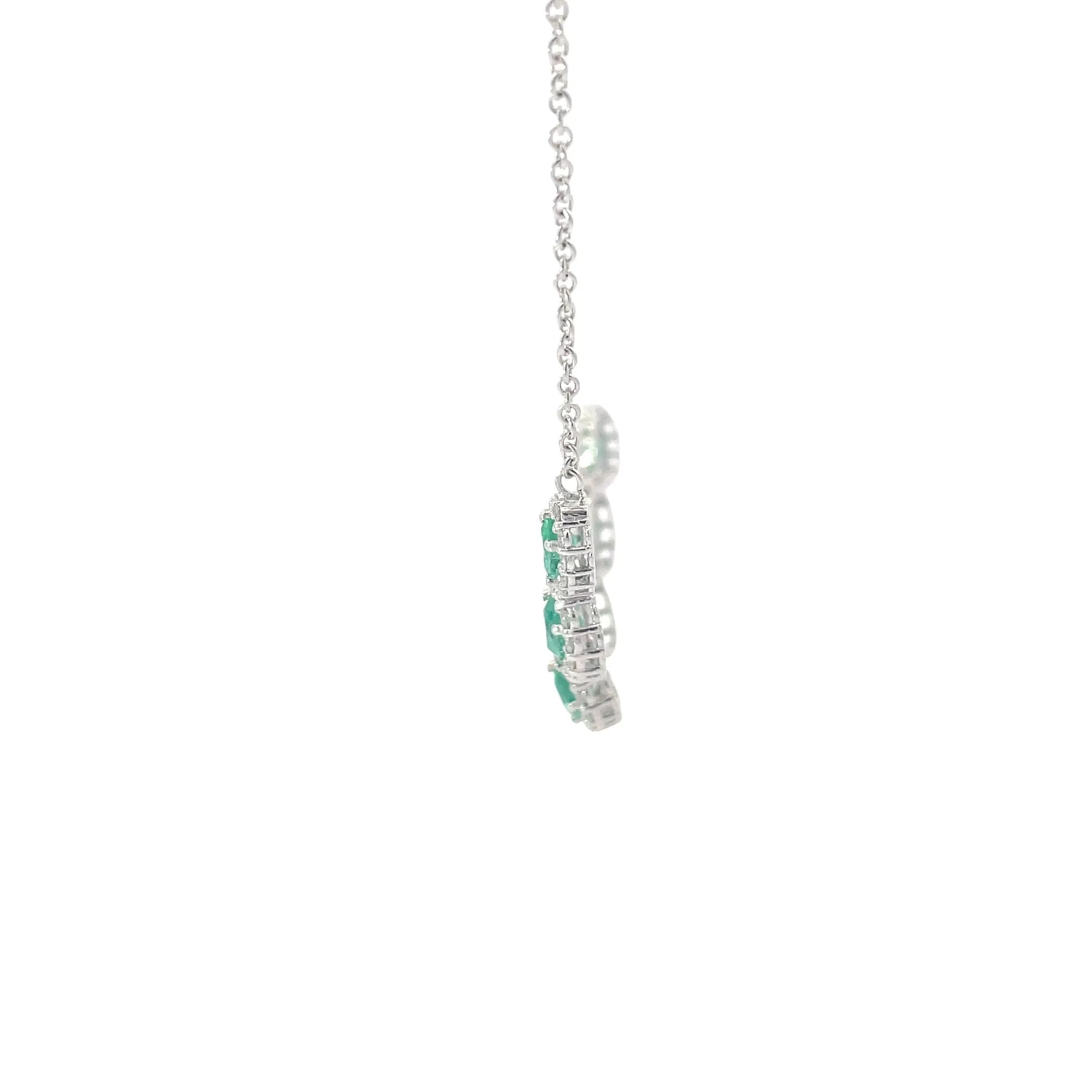 Diamond Emerald Statement Necklace