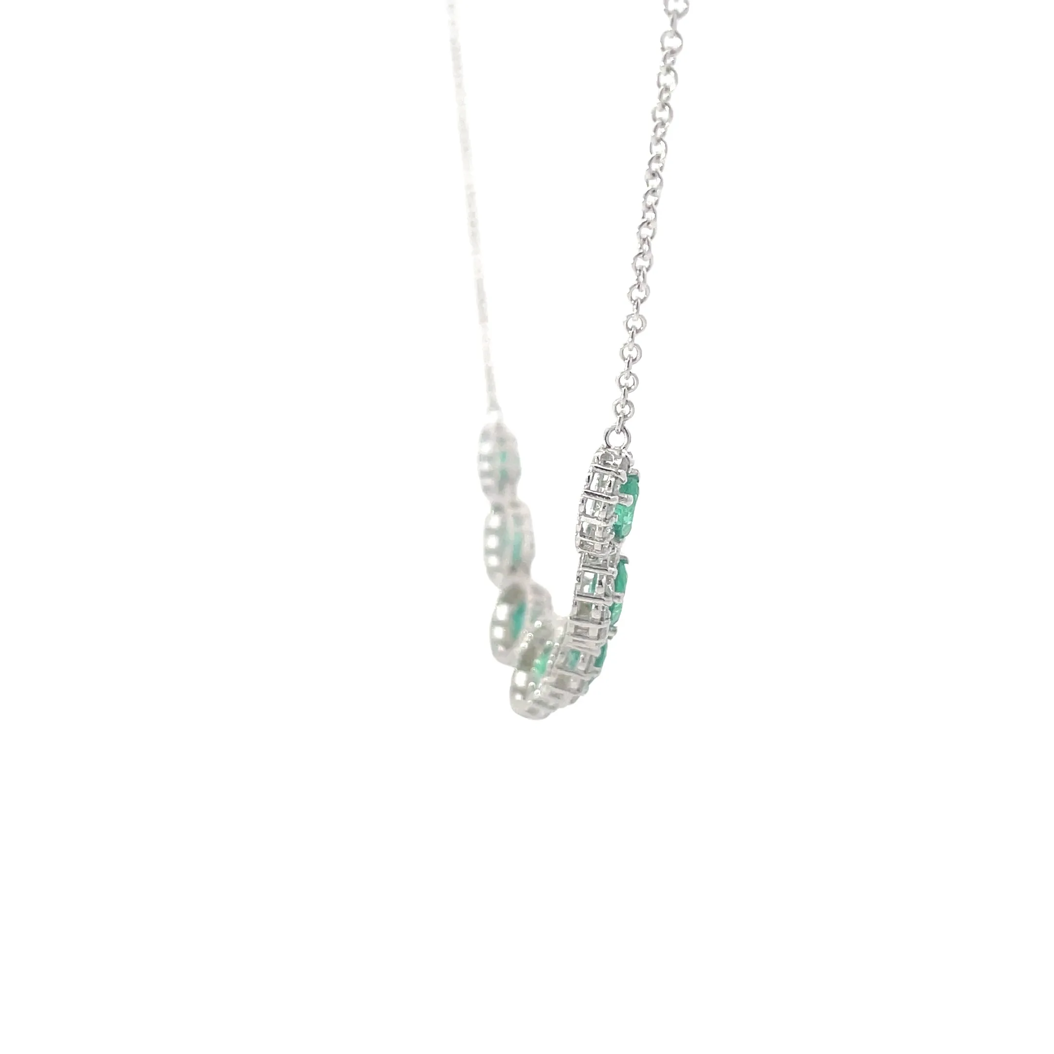 Diamond Emerald Statement Necklace