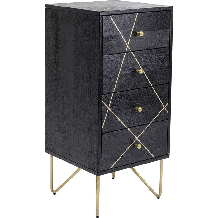 Dresser Gold Vein 4 Drawers 40x88cm