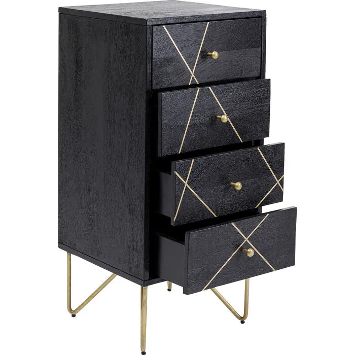Dresser Gold Vein 4 Drawers 40x88cm