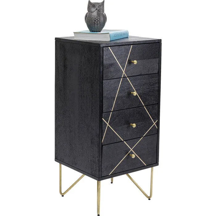 Dresser Gold Vein 4 Drawers 40x88cm