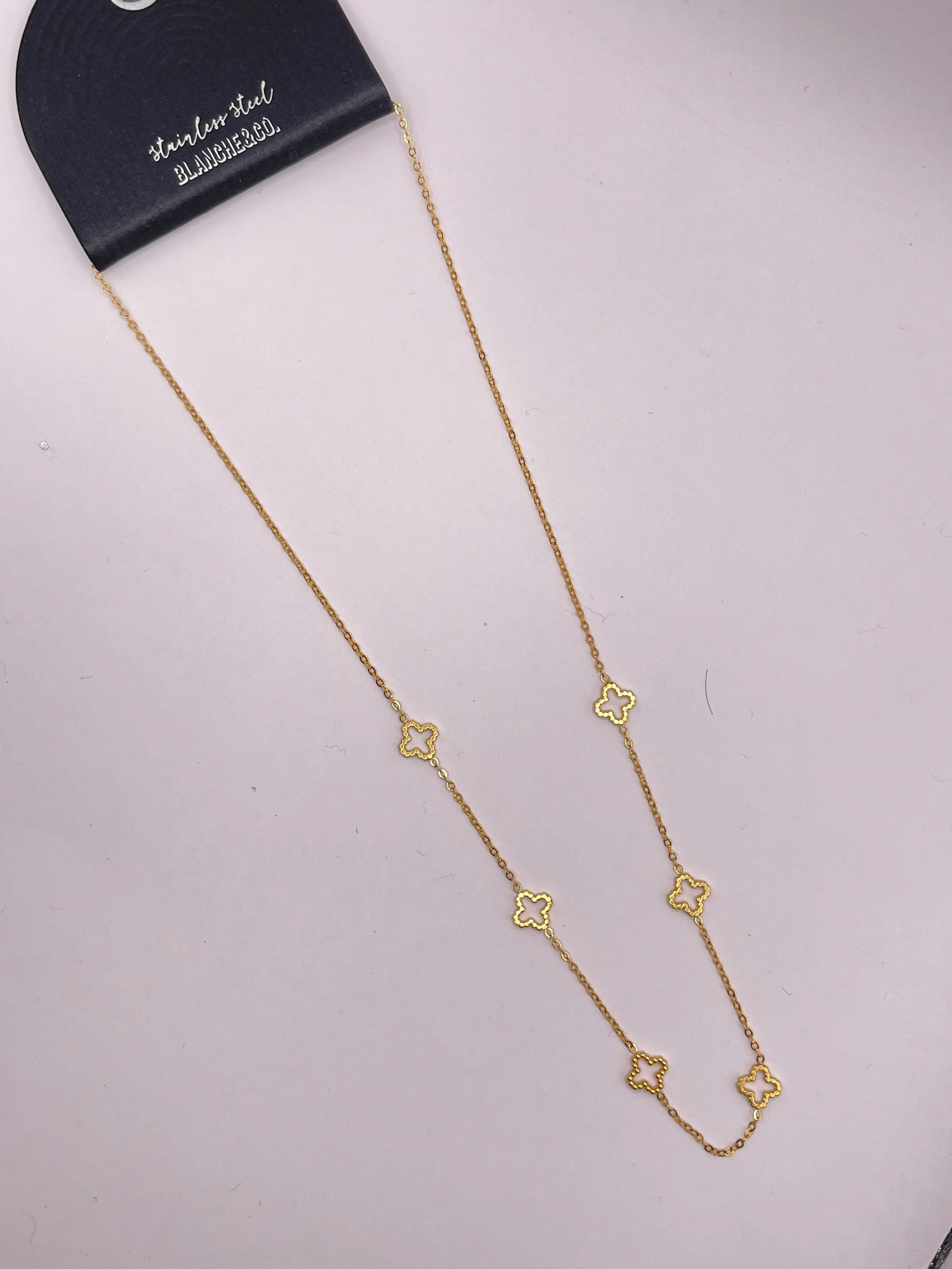 Elegant Beaded Gold Necklace