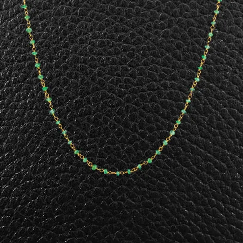 Emerald Bead Necklace