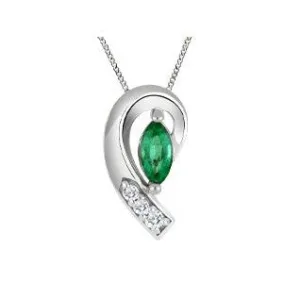 Emerald Marquise Necklace