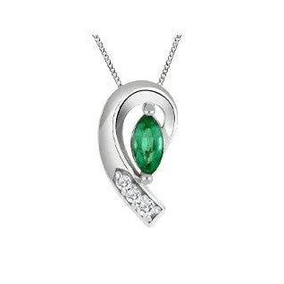 Emerald Marquise Necklace