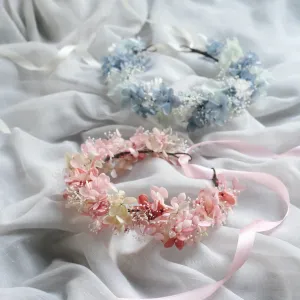 Everlasting Preserved Flower Crown HYDRANGEA