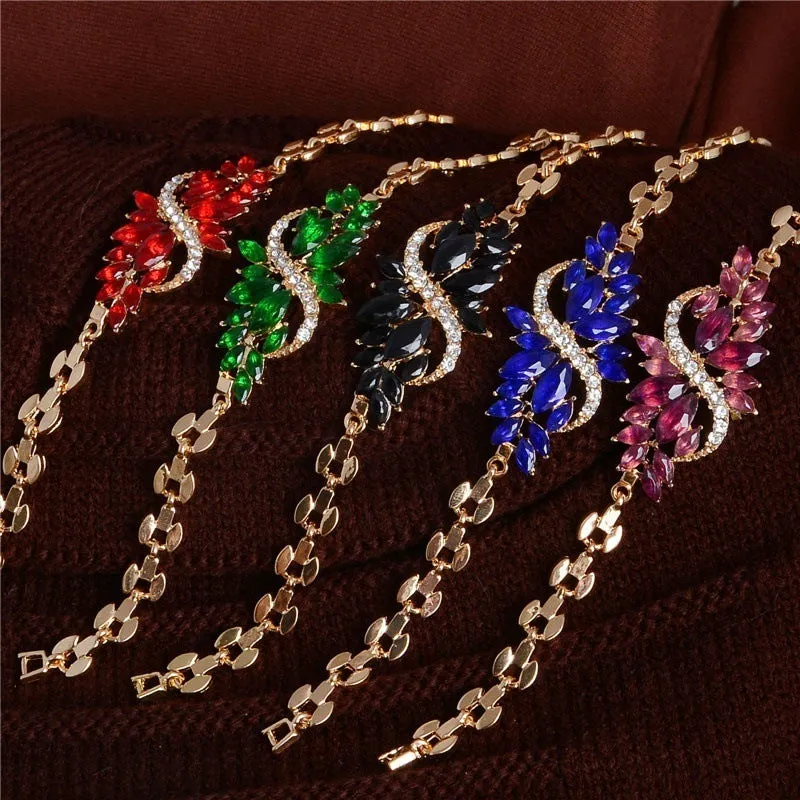 Fashionable Temperament Inlaid Rhinestone Bracelet