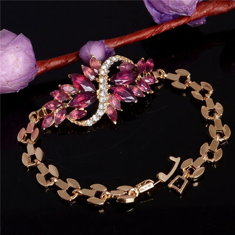 Fashionable Temperament Inlaid Rhinestone Bracelet