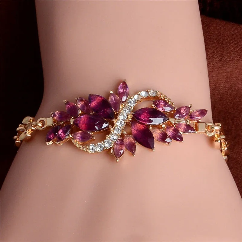 Fashionable Temperament Inlaid Rhinestone Bracelet
