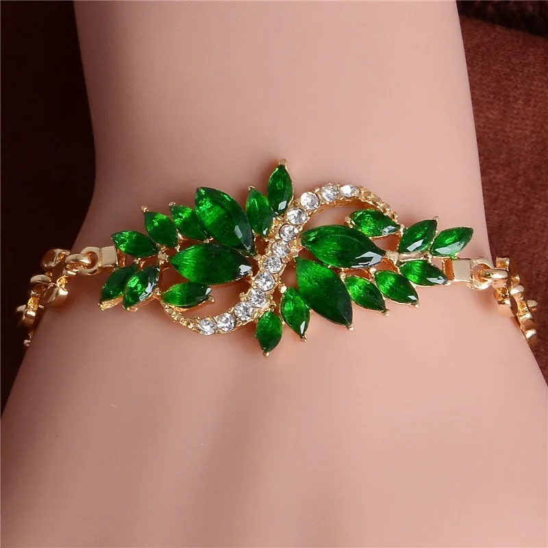 Fashionable Temperament Inlaid Rhinestone Bracelet