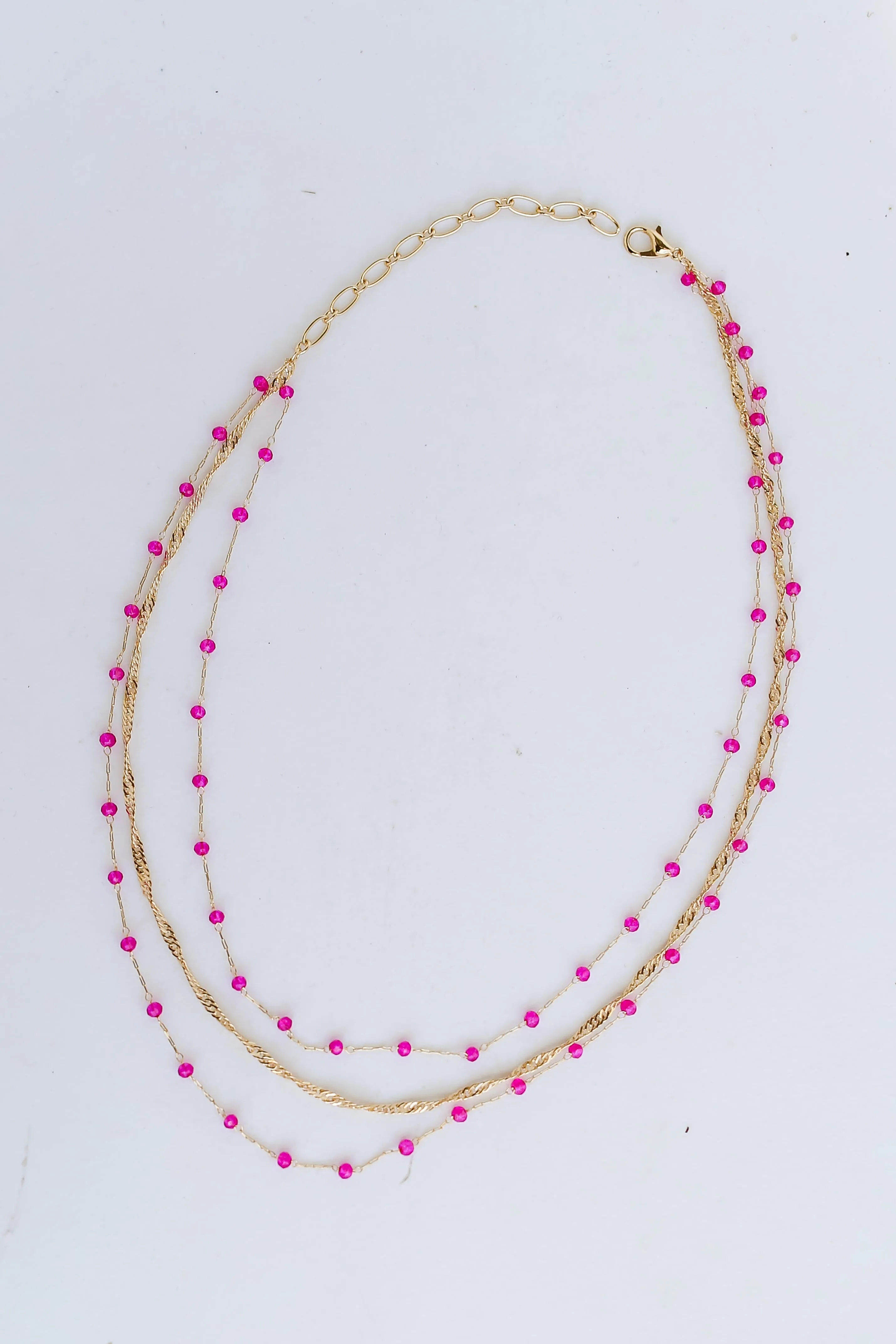 FINAL SALE - McKenna Beaded Layered Necklace