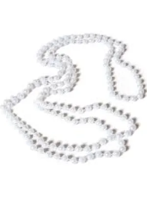 Flapper Beads 60"  Necklace w/Earrings