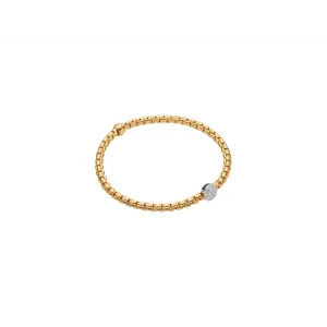 Fope 18K Yellow Gold Eka Collection Diamond Bracelet, Extra Small