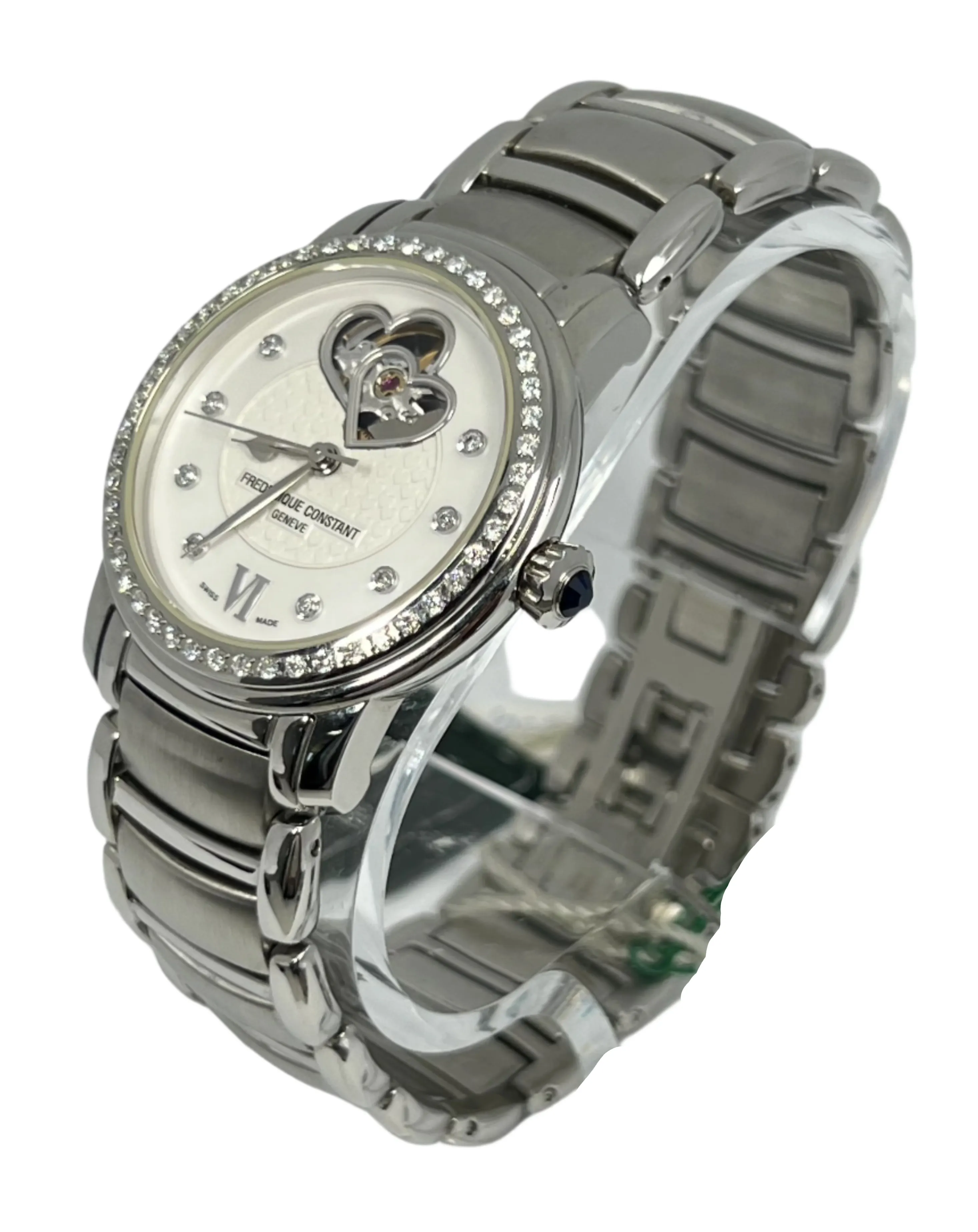 Frederique Constant Heart Beat Stainless steel & Diamonds Lady's Watch