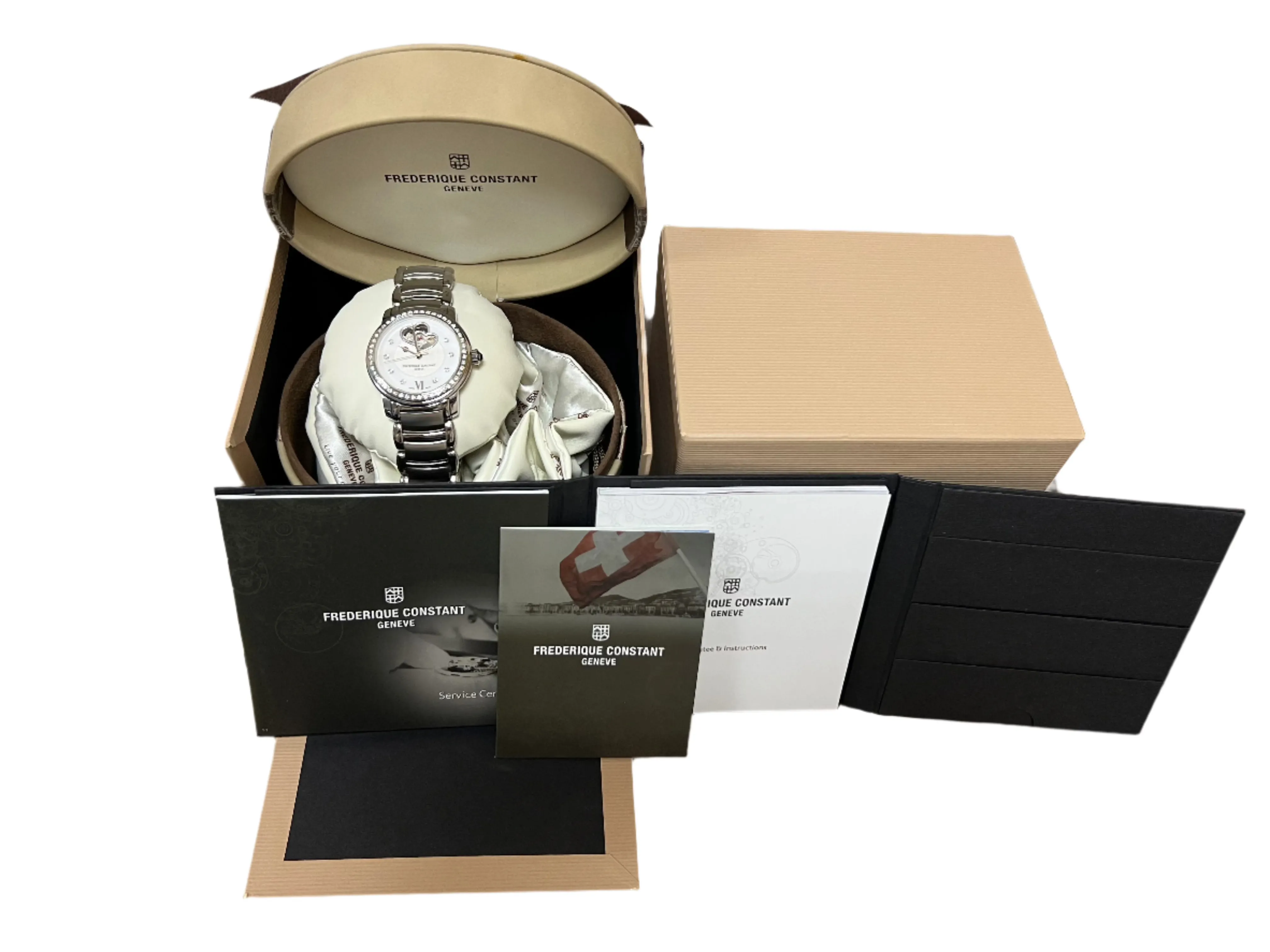 Frederique Constant Heart Beat Stainless steel & Diamonds Lady's Watch