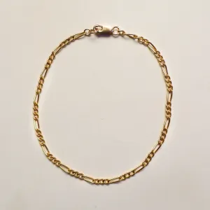Gilded Figaro Bracelet