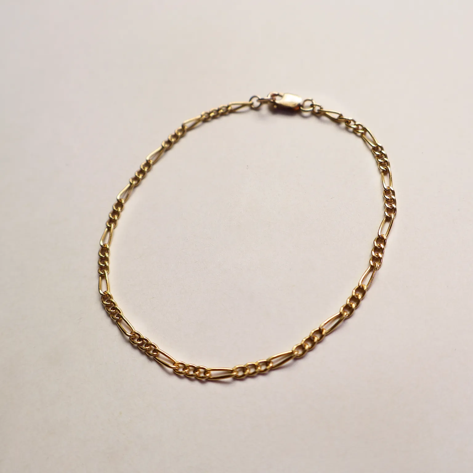 Gilded Figaro Bracelet