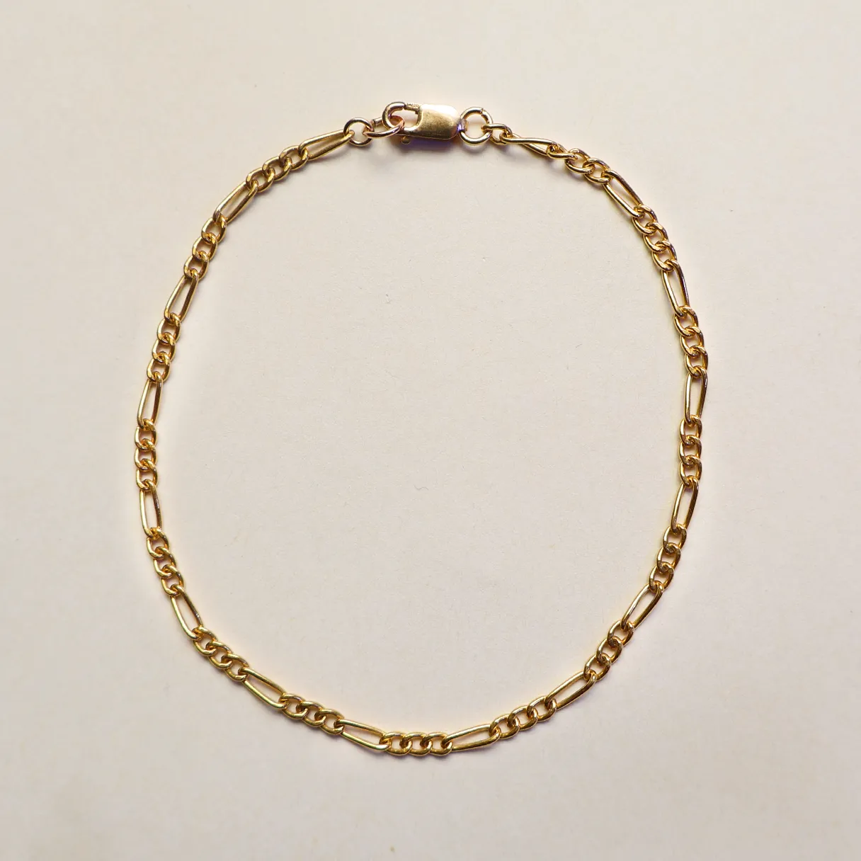 Gilded Figaro Bracelet