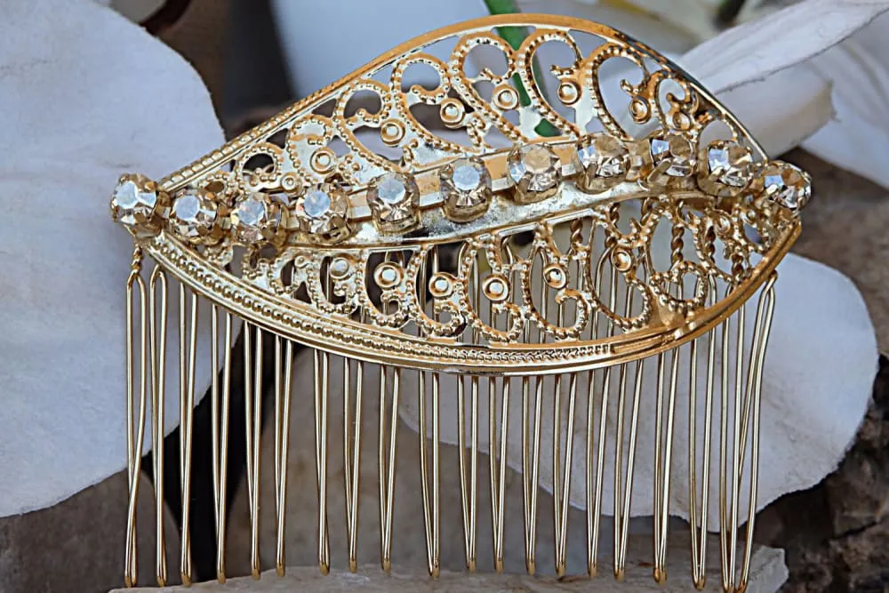Gold Rebeka Hair Comb