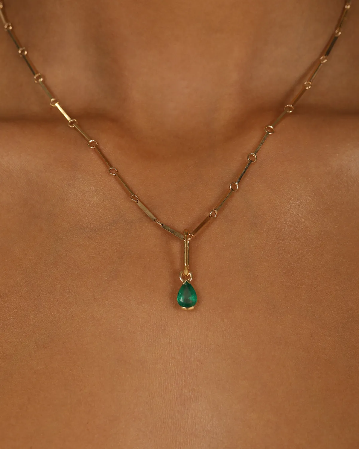 Green Emerald Pear Carabiner