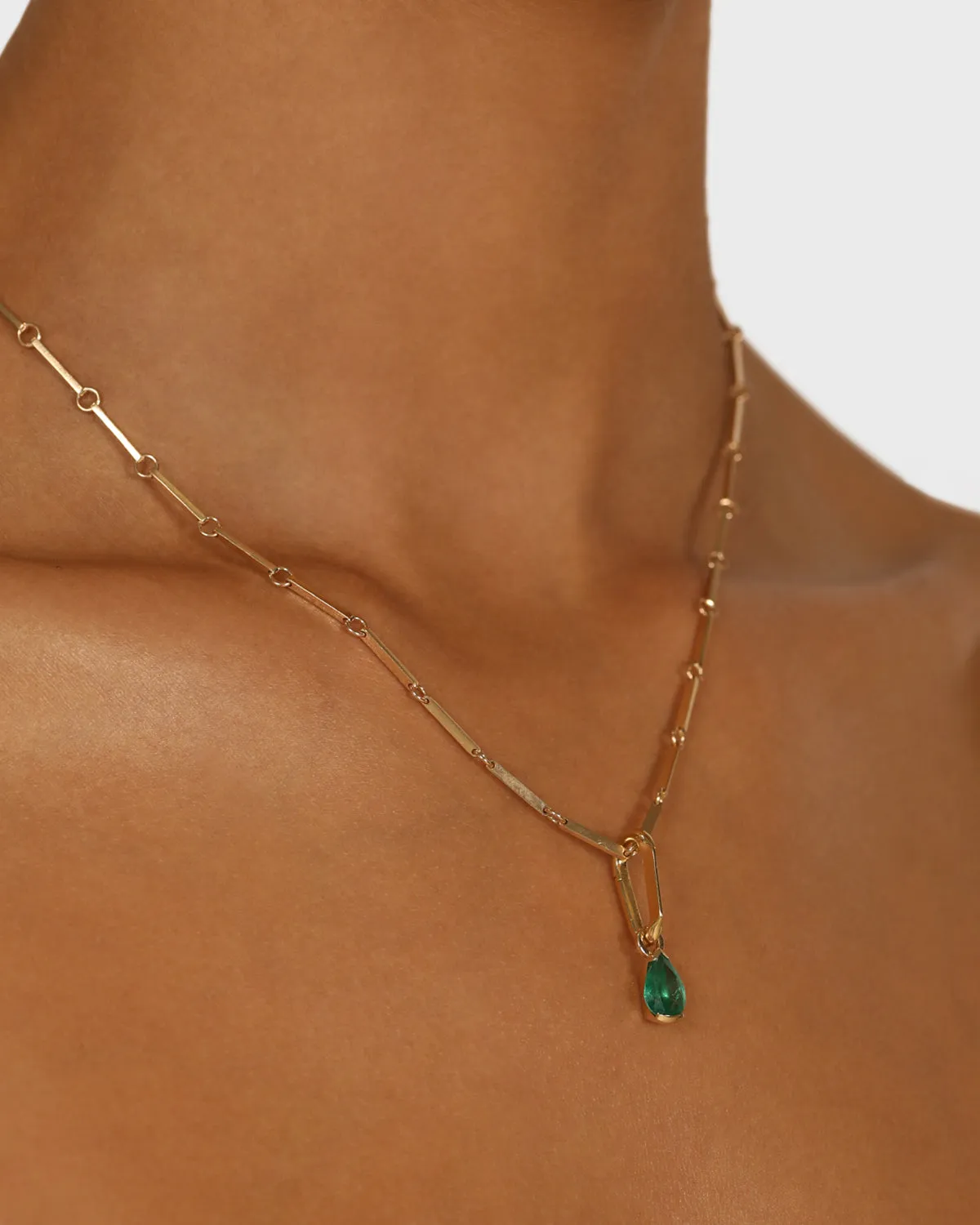 Green Emerald Pear Carabiner