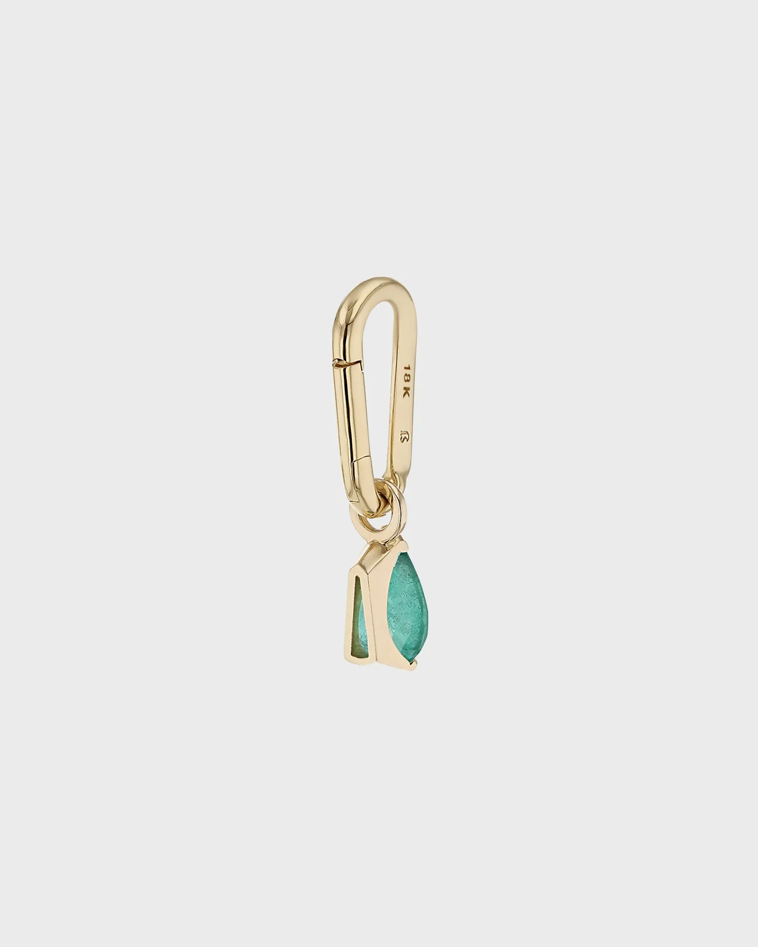 Green Emerald Pear Carabiner