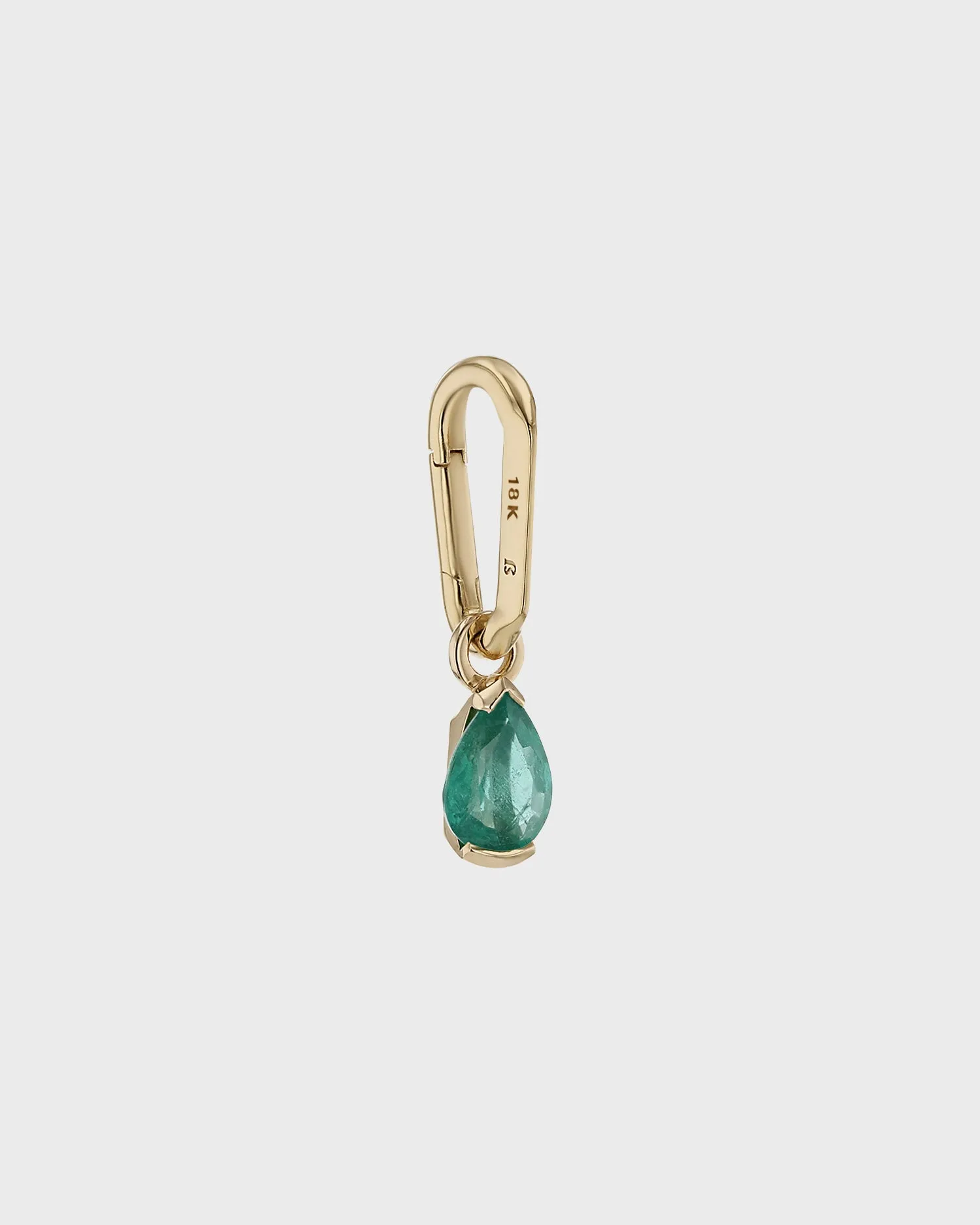 Green Emerald Pear Carabiner
