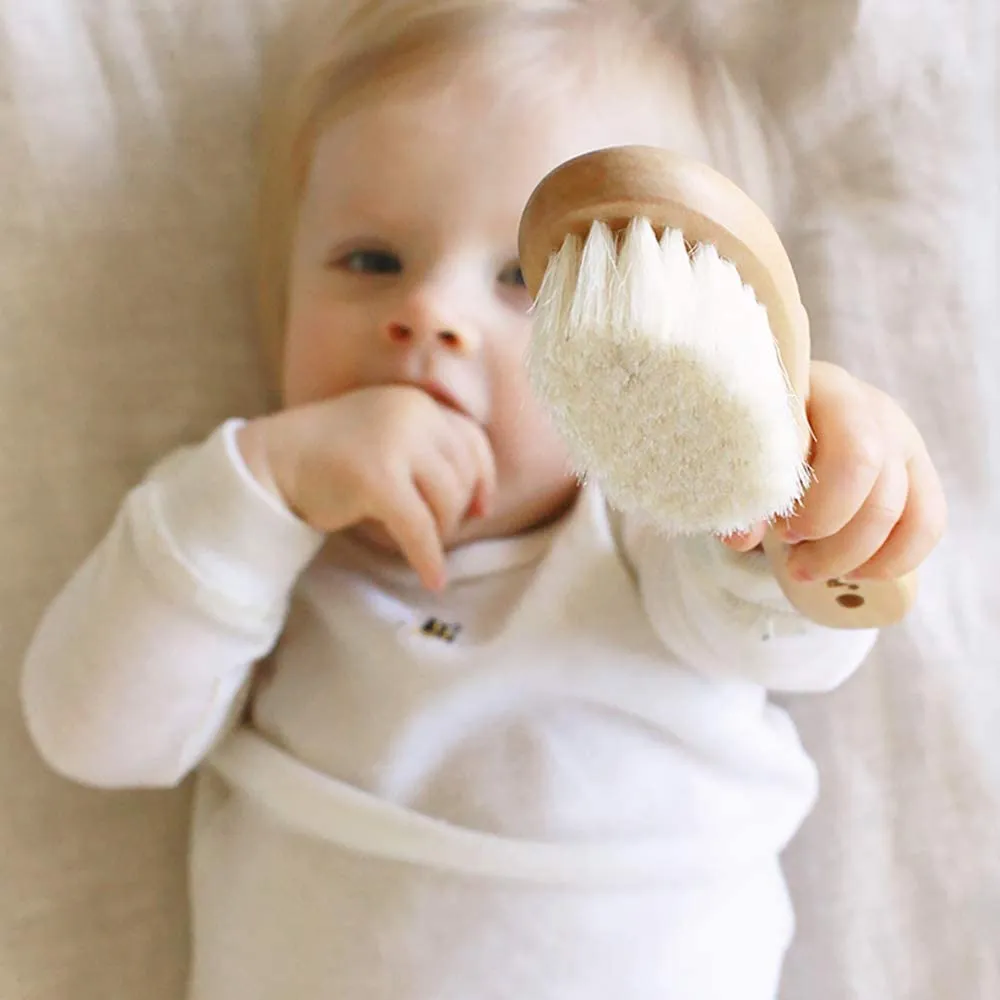 Haakaa Goat Wool Baby Brush & Comb Set