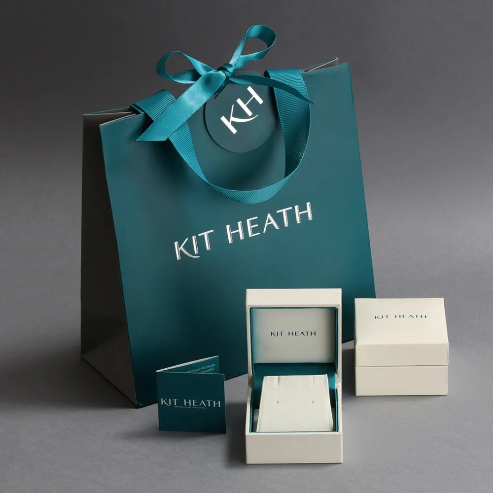 Kit Heath Serenity Ribbon Bow Stud Earrings