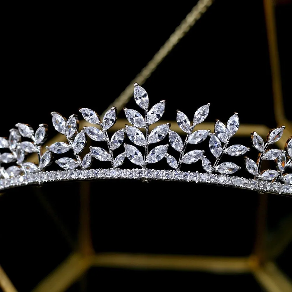 Leaf Bridal Wedding Tiara Crown