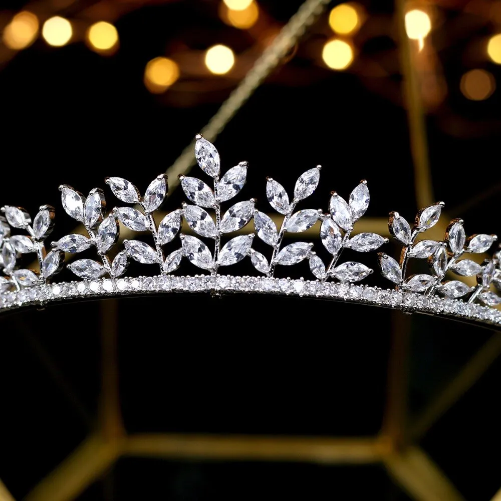 Leaf Bridal Wedding Tiara Crown