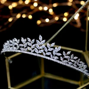 Leaf Bridal Wedding Tiara Crown