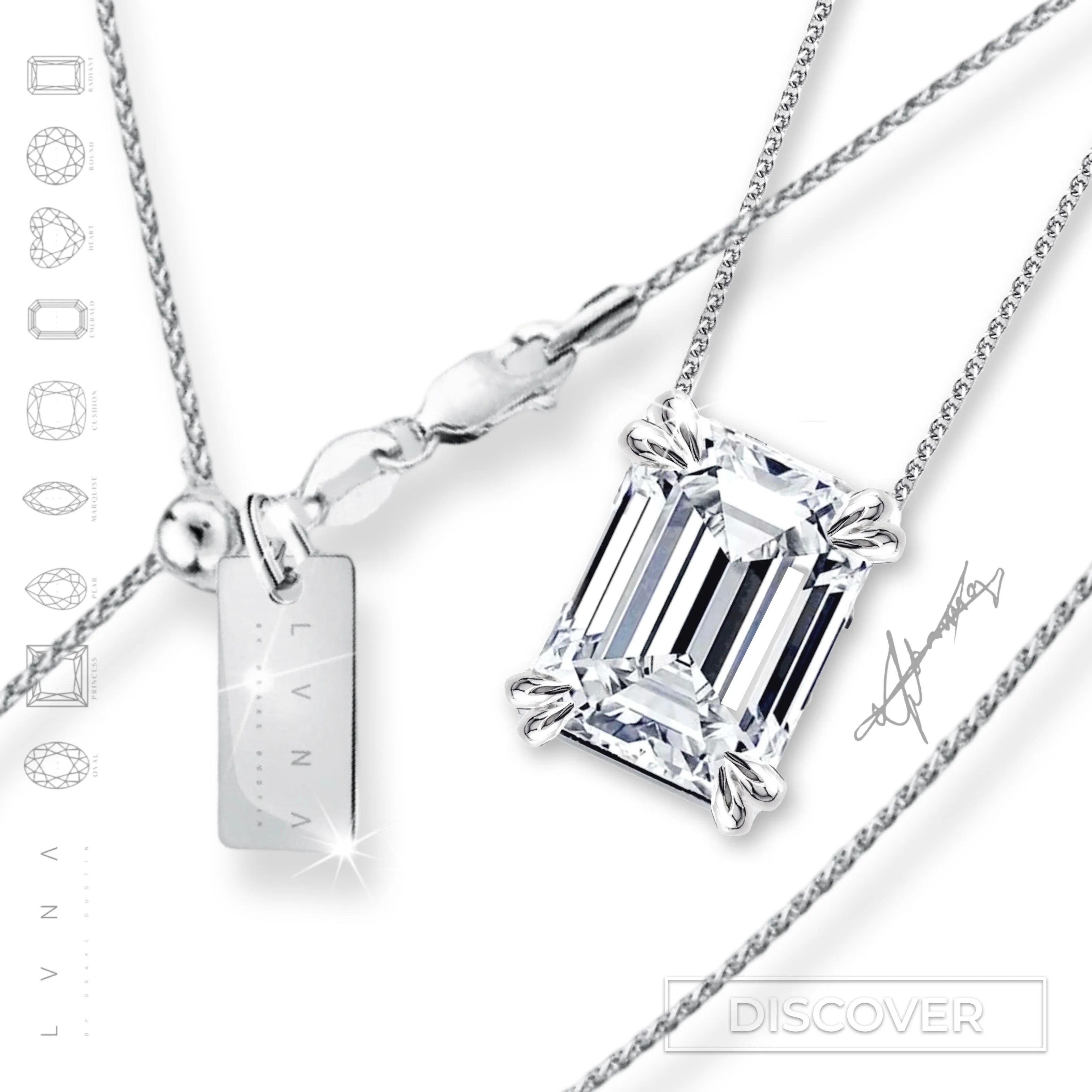 #LoveLVNA | Baltazar Emerald Solitaire Necklace