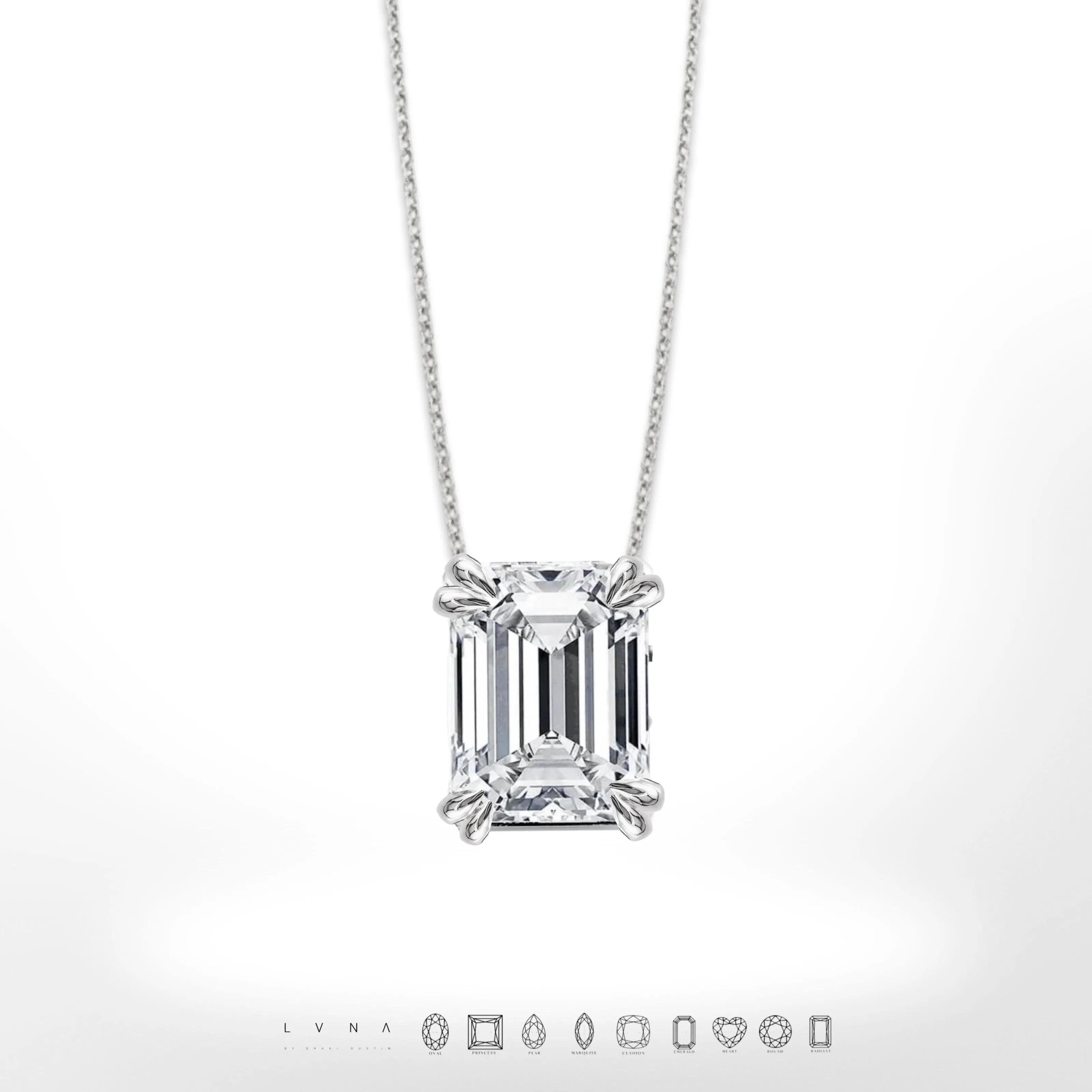 #LoveLVNA | Baltazar Emerald Solitaire Necklace