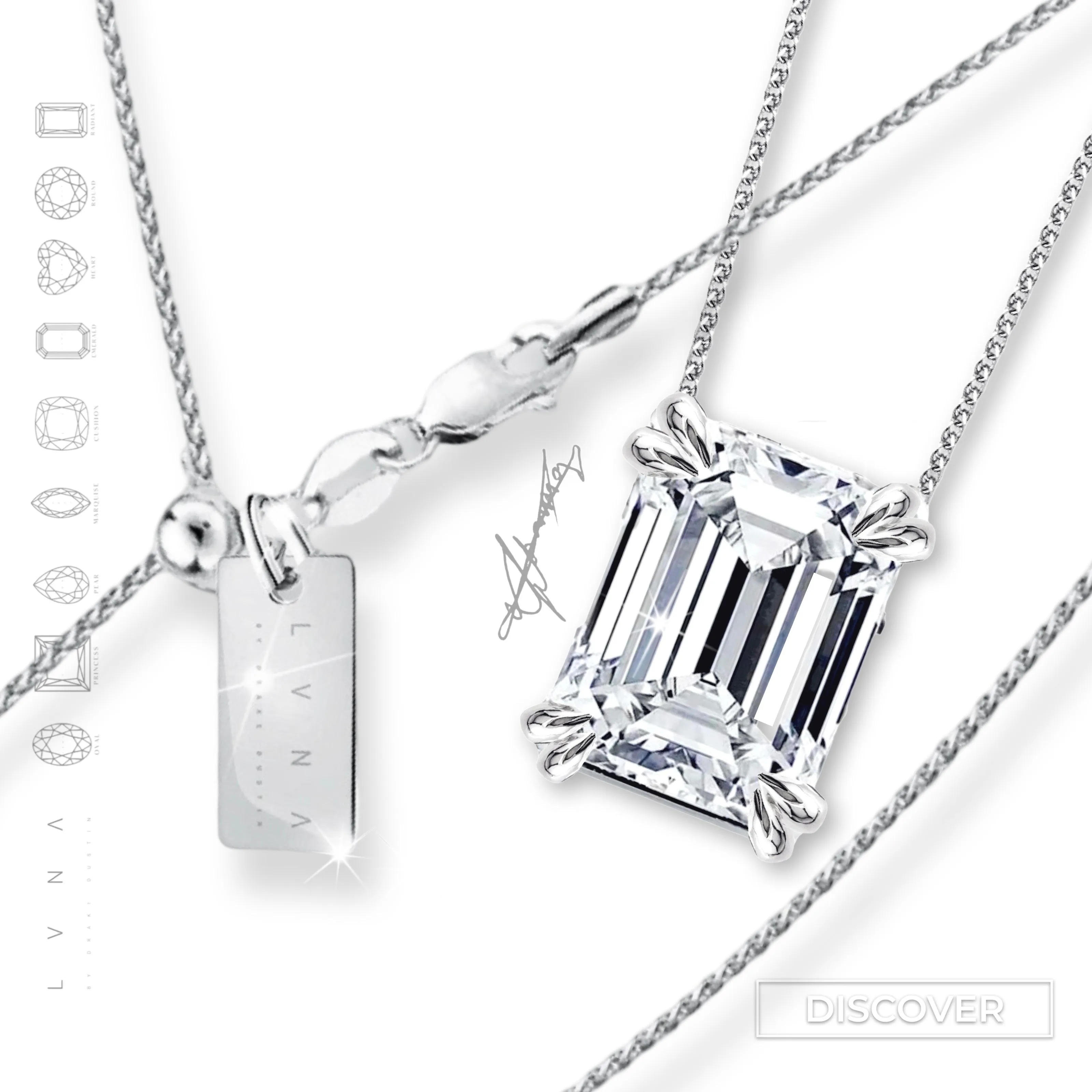 #LoveLVNA | Baltazar Emerald Solitaire Necklace