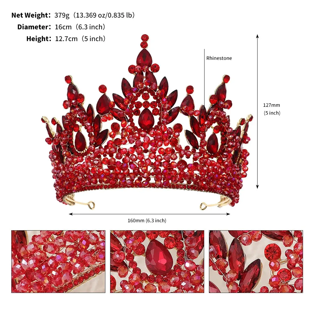Luxury Crystal Tiara Prom Hair Accessories Crown