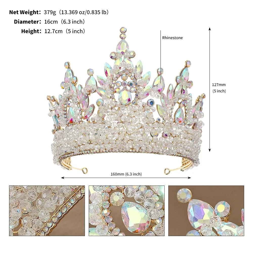 Luxury Crystal Tiara Prom Hair Accessories Crown