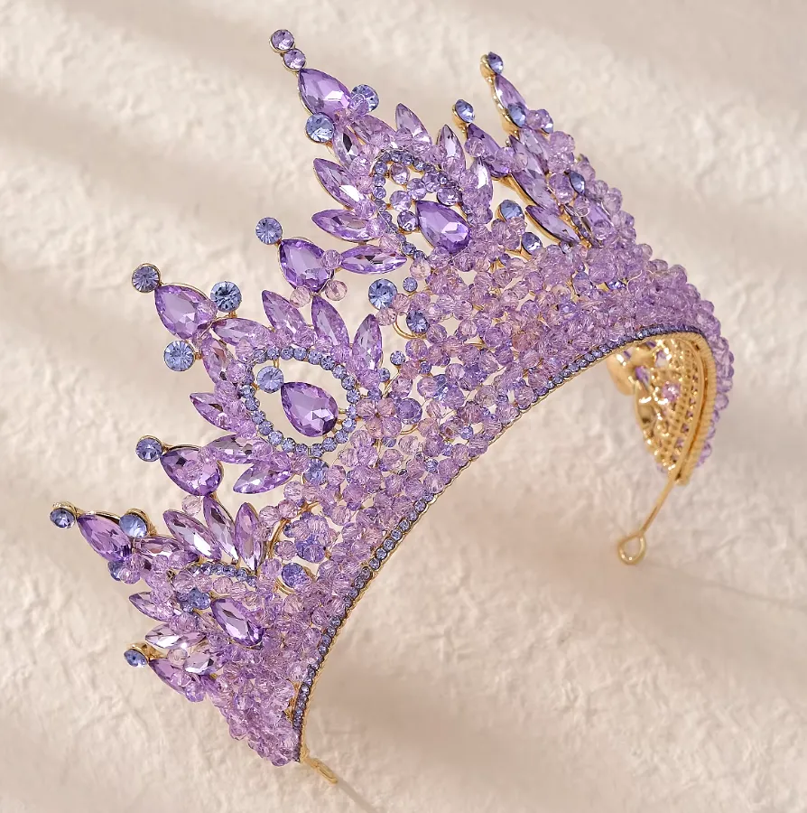 Luxury Crystal Tiara Prom Hair Accessories Crown