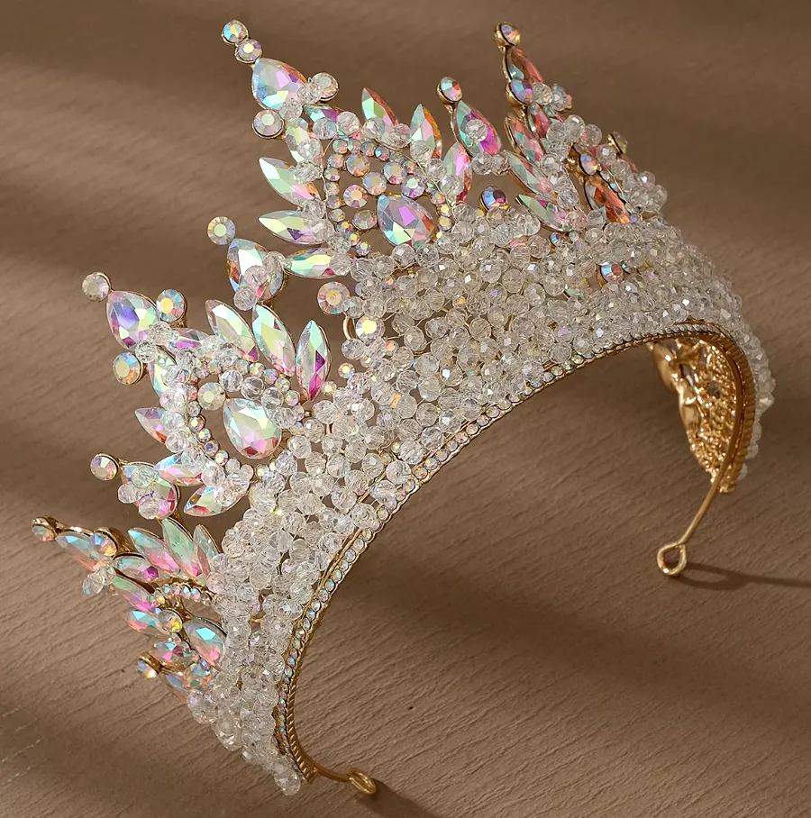 Luxury Crystal Tiara Prom Hair Accessories Crown