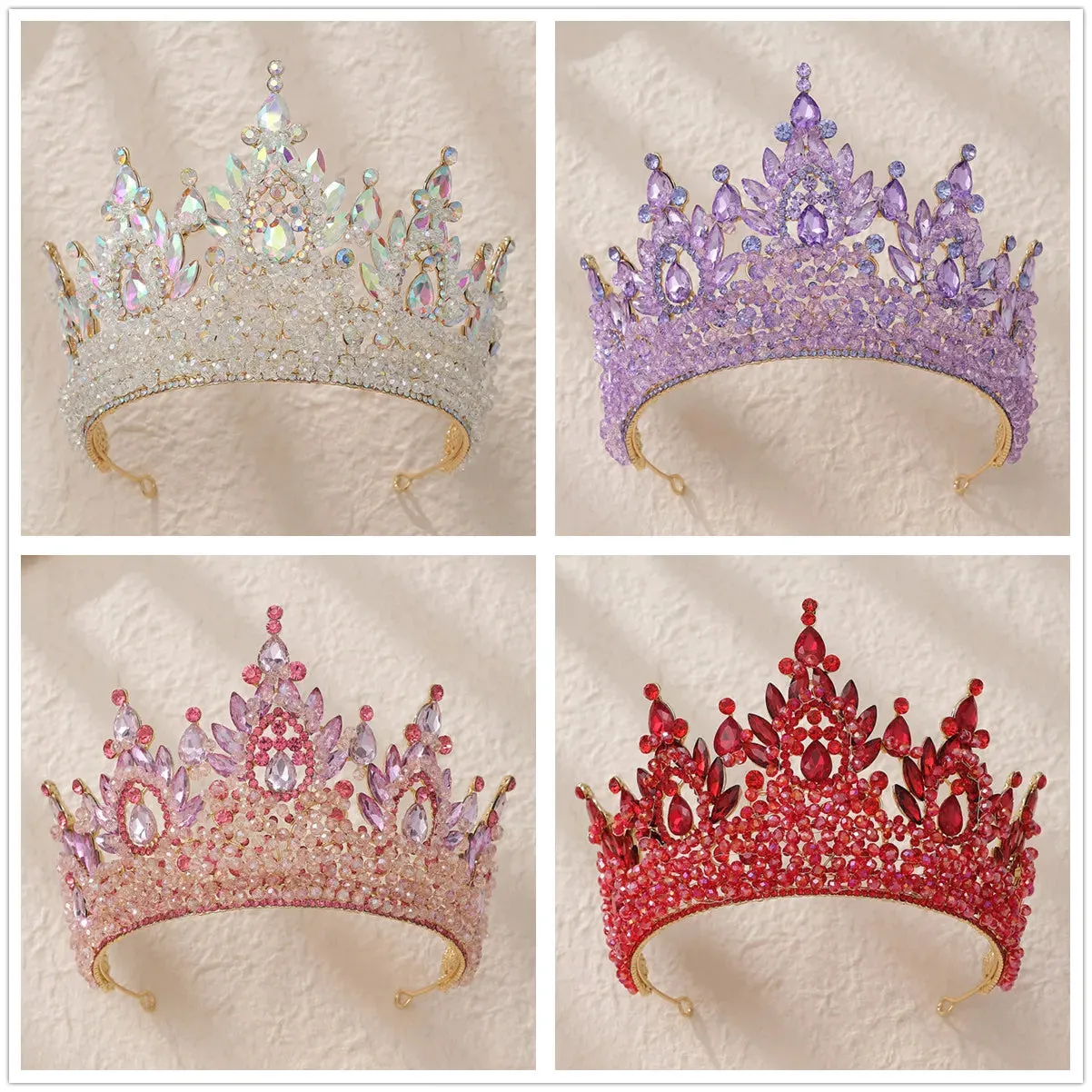 Luxury Crystal Tiara Prom Hair Accessories Crown