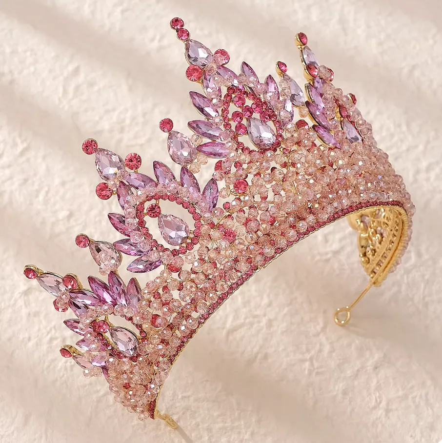 Luxury Crystal Tiara Prom Hair Accessories Crown