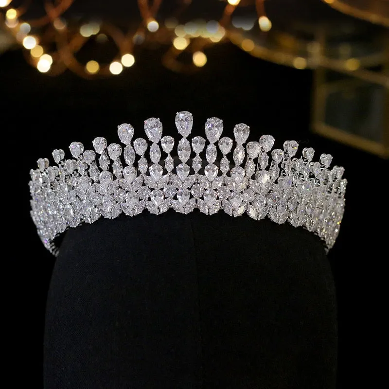 Luxury Tiara Crystal Bridal Crown