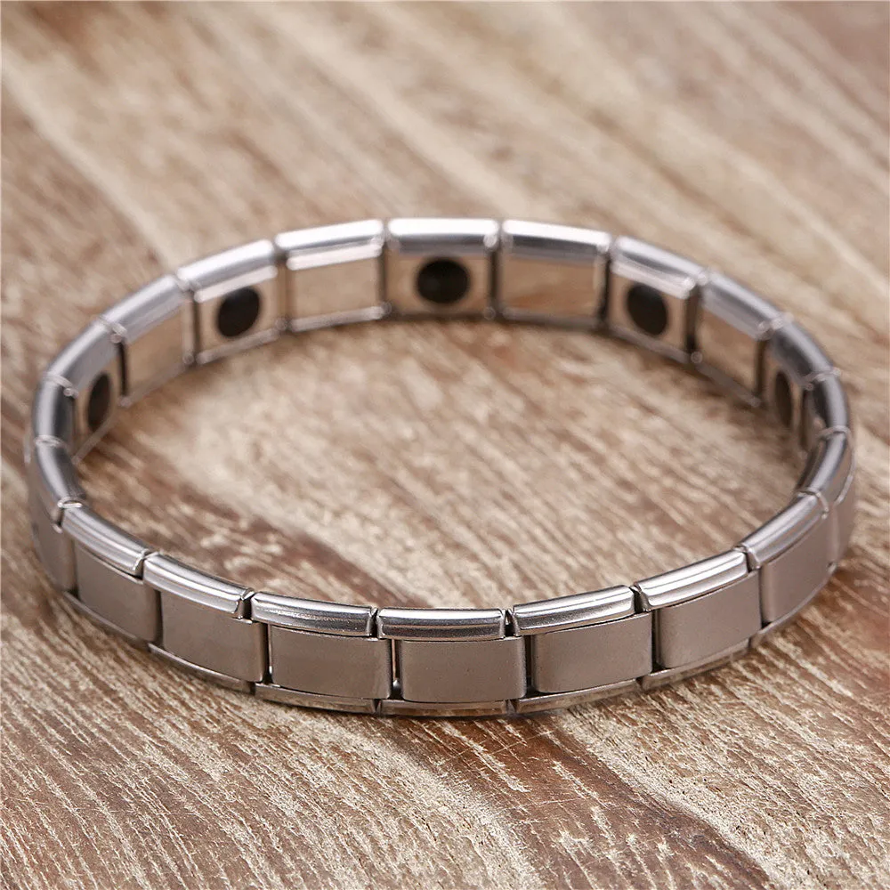 Magnet elastic stainless steel bracelet