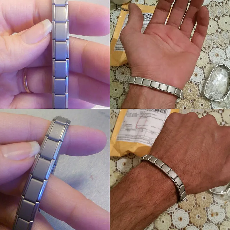 Magnet elastic stainless steel bracelet