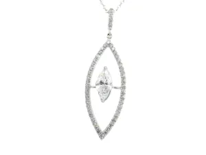 Marquise Drop Diamond Necklace