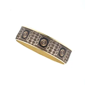 MAYA Russian Marquetry Bangle Bracelet 3/4"
