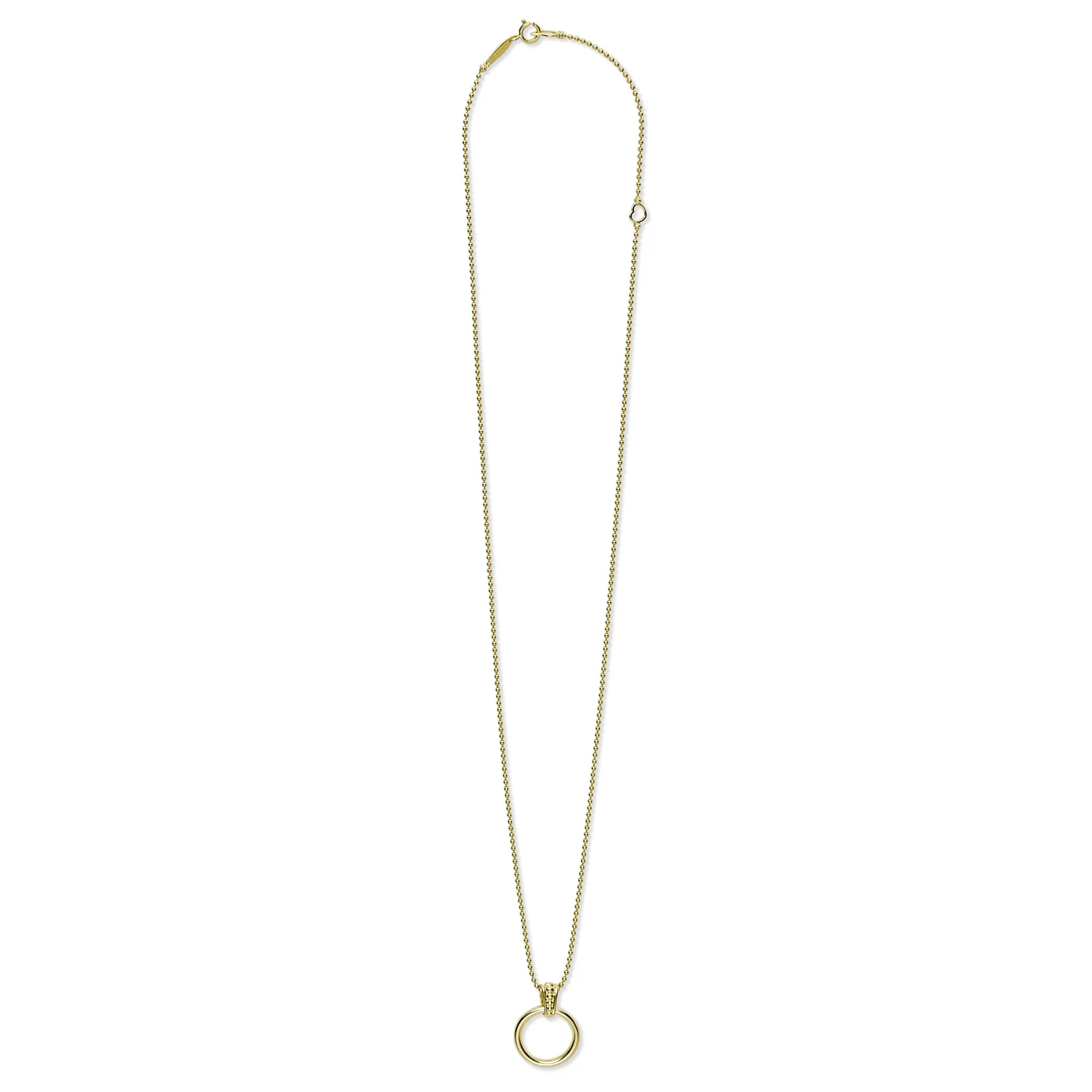 Meridian 18K Gold Circle Pendant Necklace