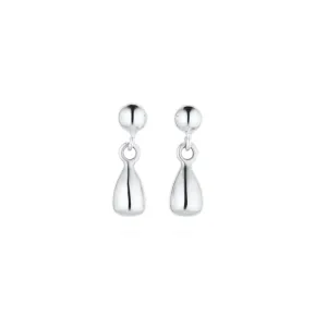 Mini Teardrop Stud Earrings - Sterling Silver