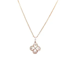 Mountz Collection Diamond Clover Pendant in 14K Yellow Gold